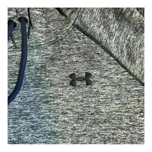 Under Armour Womens S petite Long Sleeve Drawstring Athletic Hoodie T Shirt Navy - Picture 6 of 7